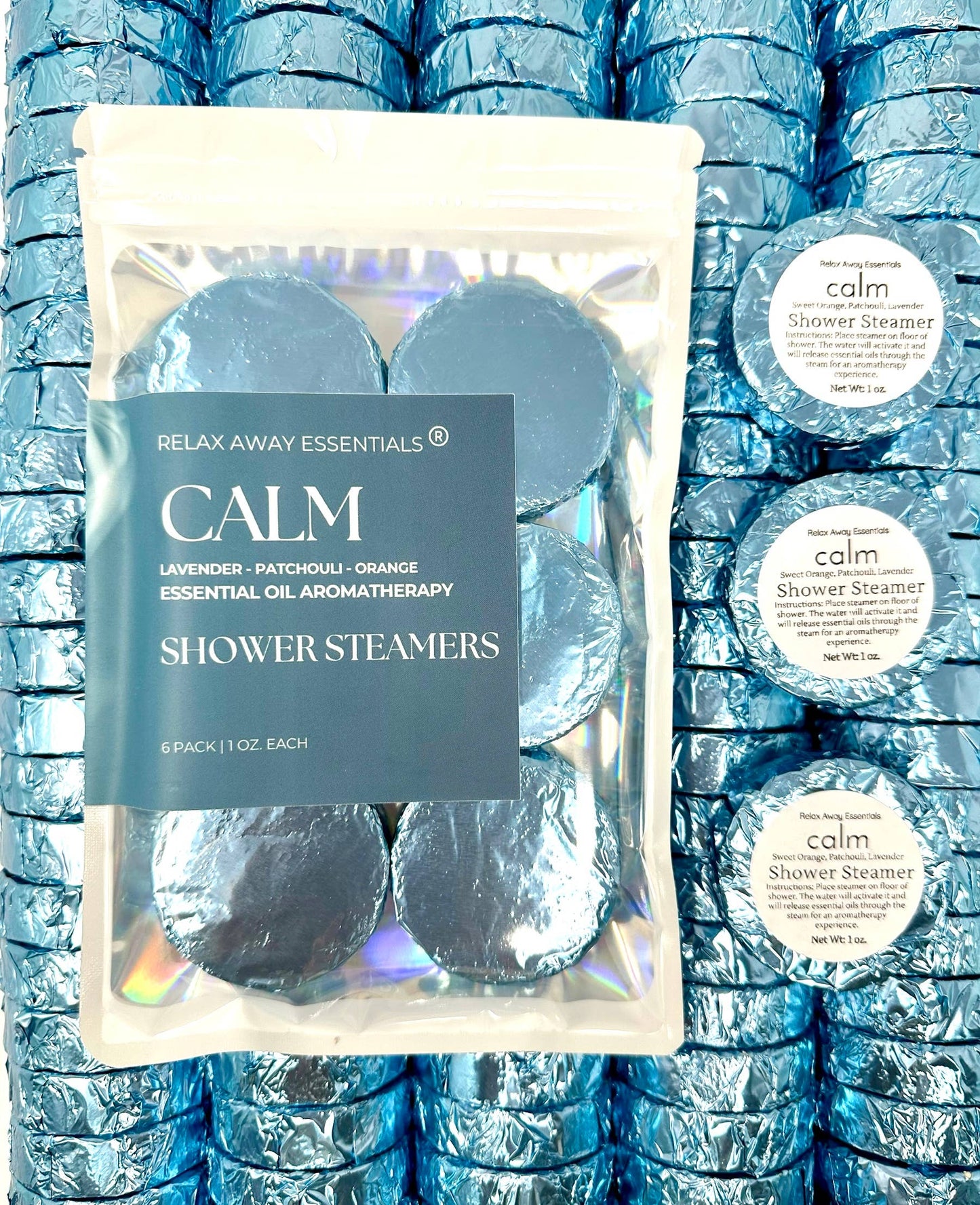 Calm Shower Steamers 6 Pack - Made in USA