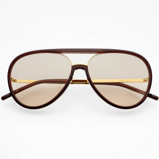 Shay Unisex Aviator Sunglasses : Chocolate