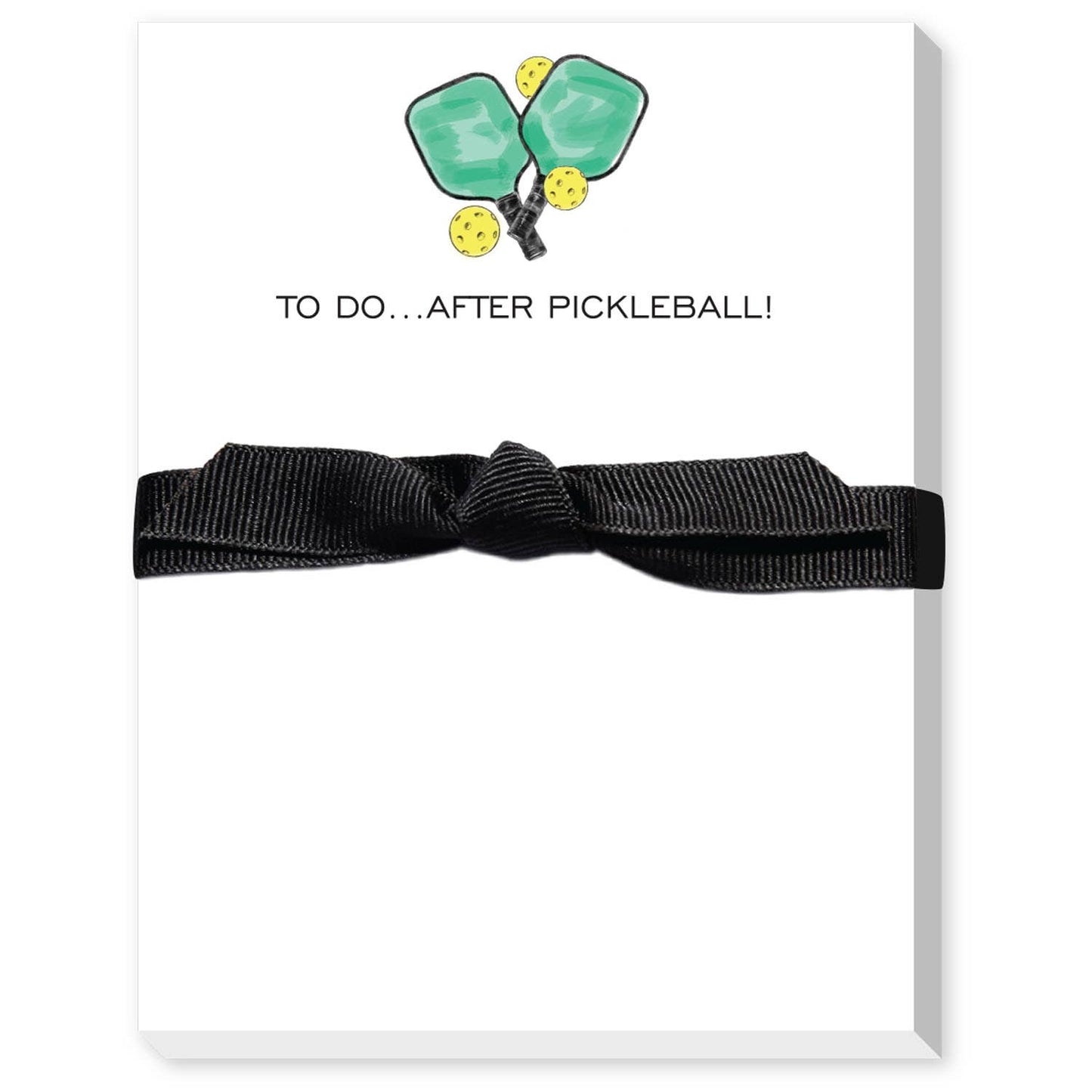 TO DO AFTER PICKLEBALL MINI NOTEPAD - Donovan Designs Charm: PINK/GREEN PADDLE