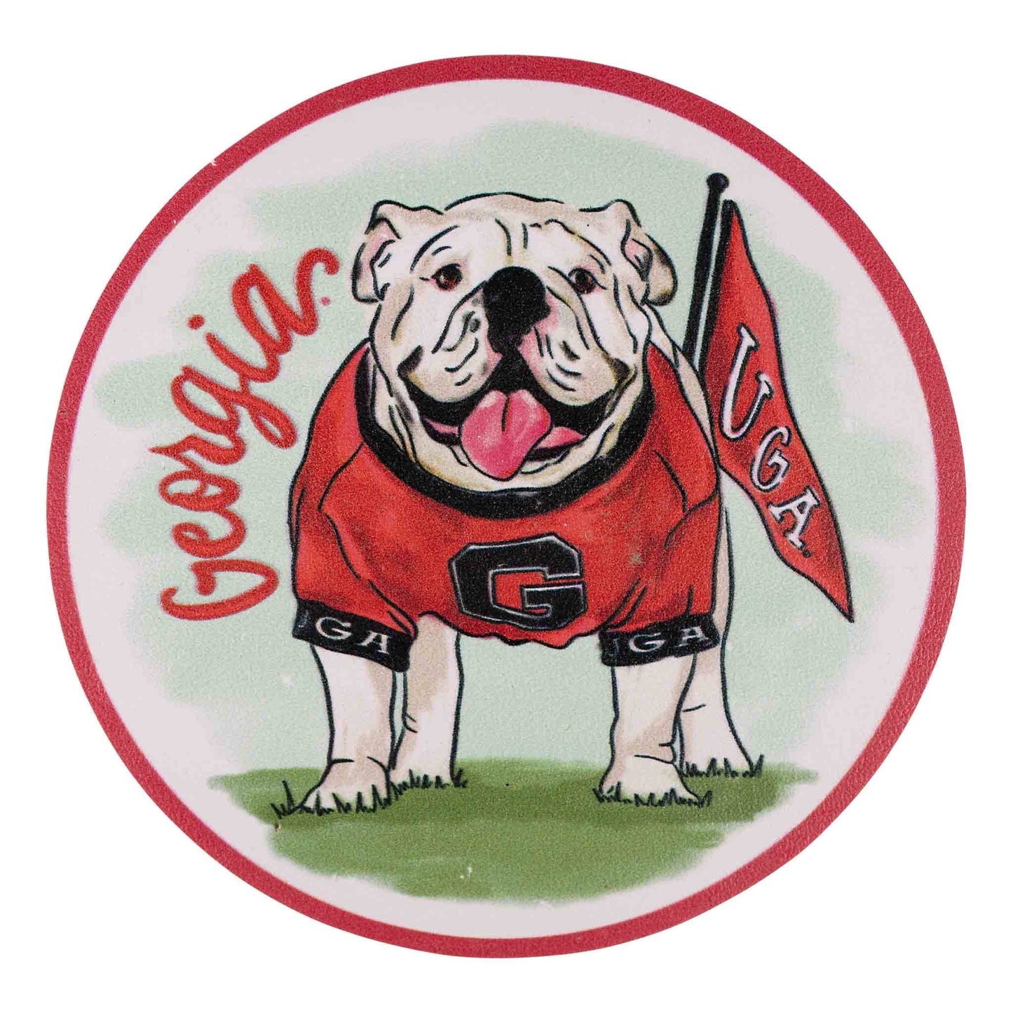 Georgia Mascot Coaster Set/4