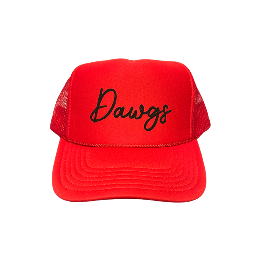 Dawgs - Red Trucker Hat