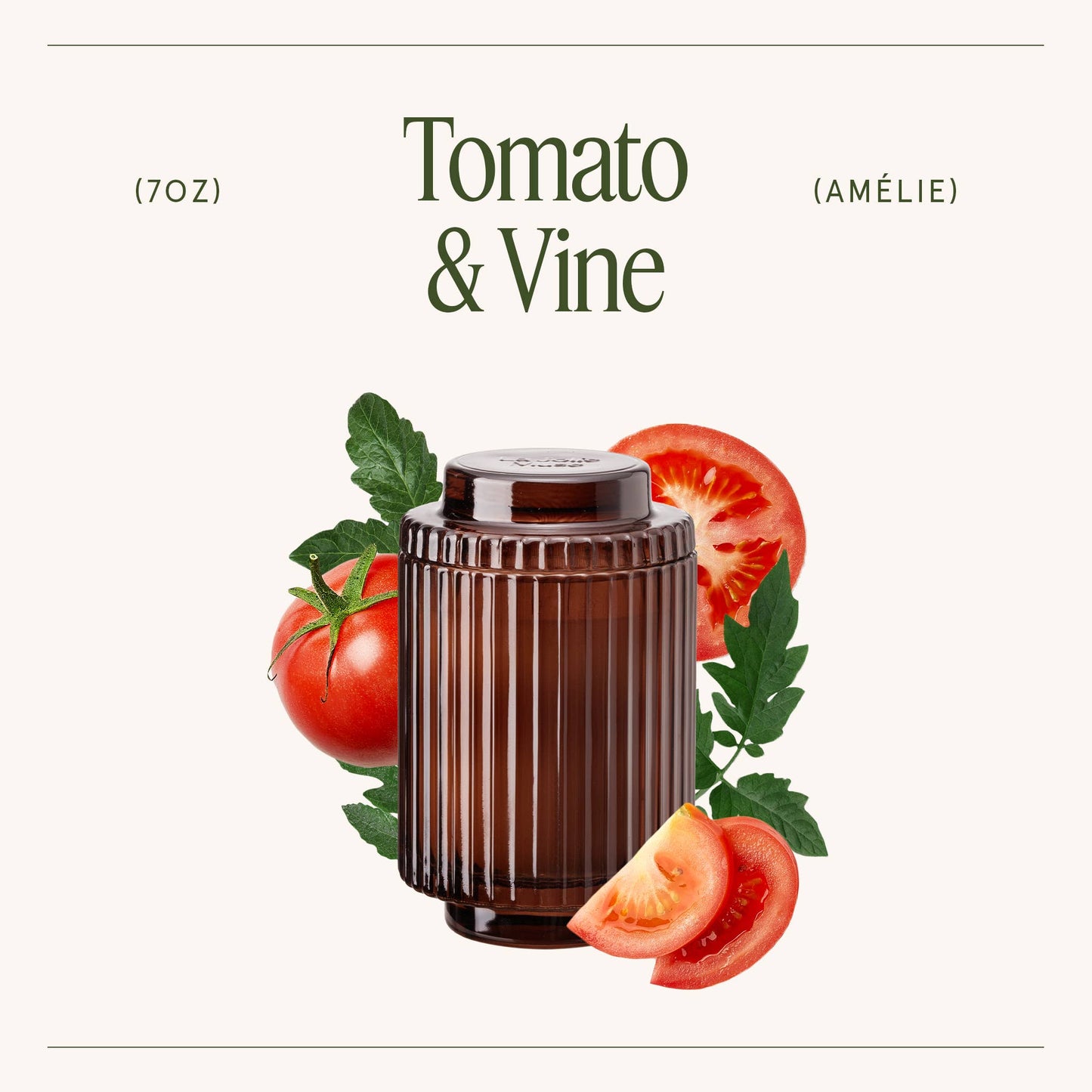 La Jolie Muse / Scented Candle - Tomato & Vine - 7oz
