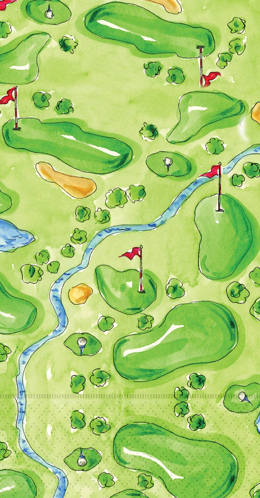 Paper Guest Towels 16 Ct Golf Rosanne Beck
