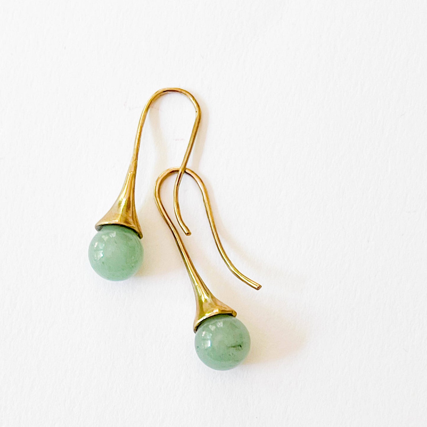 Green Aventurine Teardrop Earrings