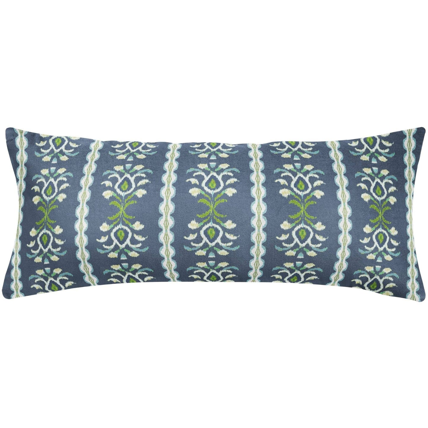 Rosemary Stripe Indigo Decorative Pillow: 22” x 22” Throw Pillow