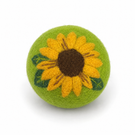 Flowers: Eco Wool Dryer Balls Fair Trade: Sunflower