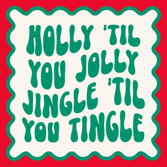 Funny Holiday Cocktail Napkins | Holly Jingle