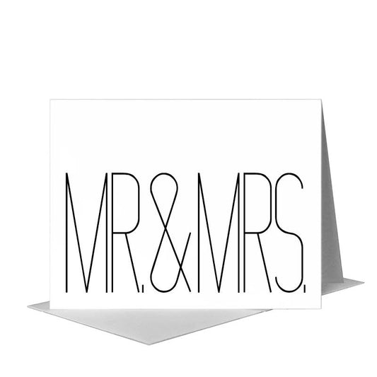 Mr and Mrs.Greeting Card