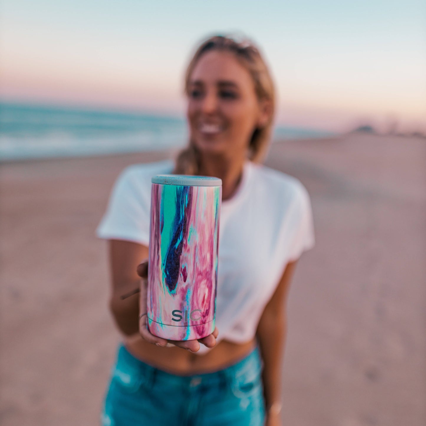 SIC Slim Can 12oz. Cooler | Cotton Candy