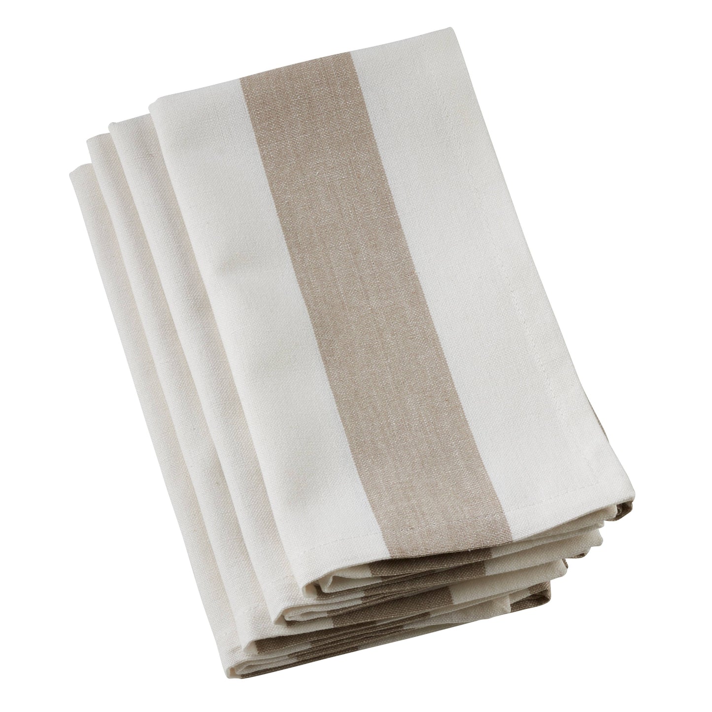 Classic Striped Napkin: Taupe / 20"