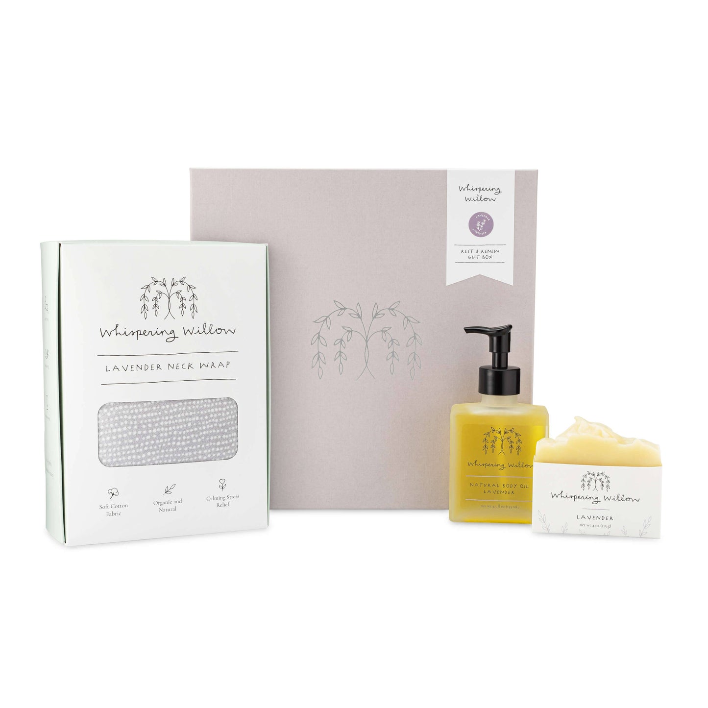 Whispering Willow Rest & Renew Gift Set: Lavender