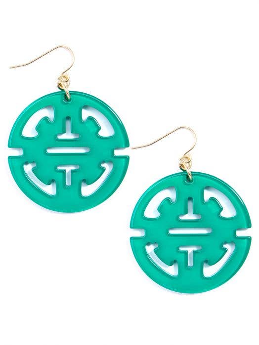 Traveling Resin Drop Earring: Black