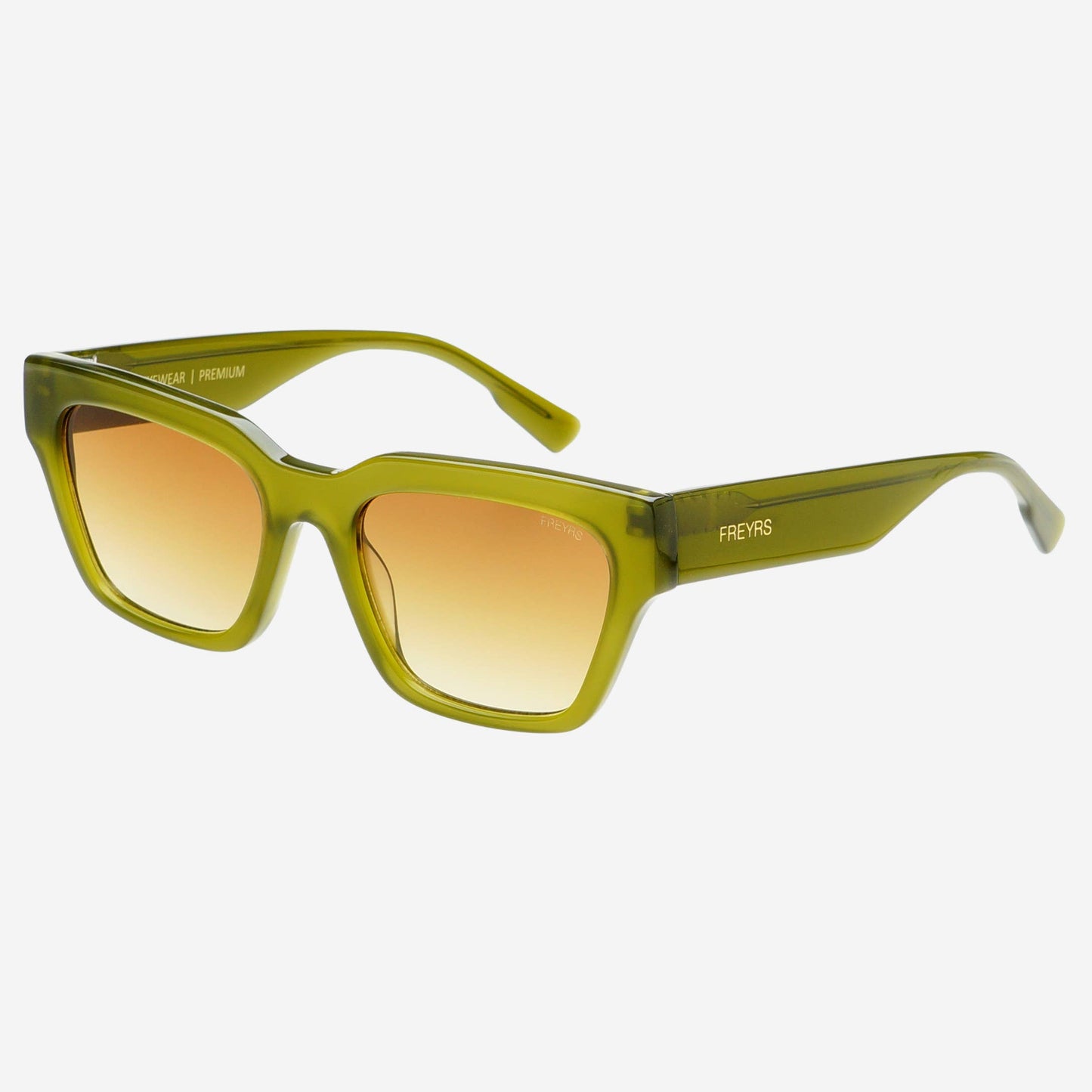 Freyrs Hayden Acetate Unisex Rectangular Sunglasses : Midnight Olive