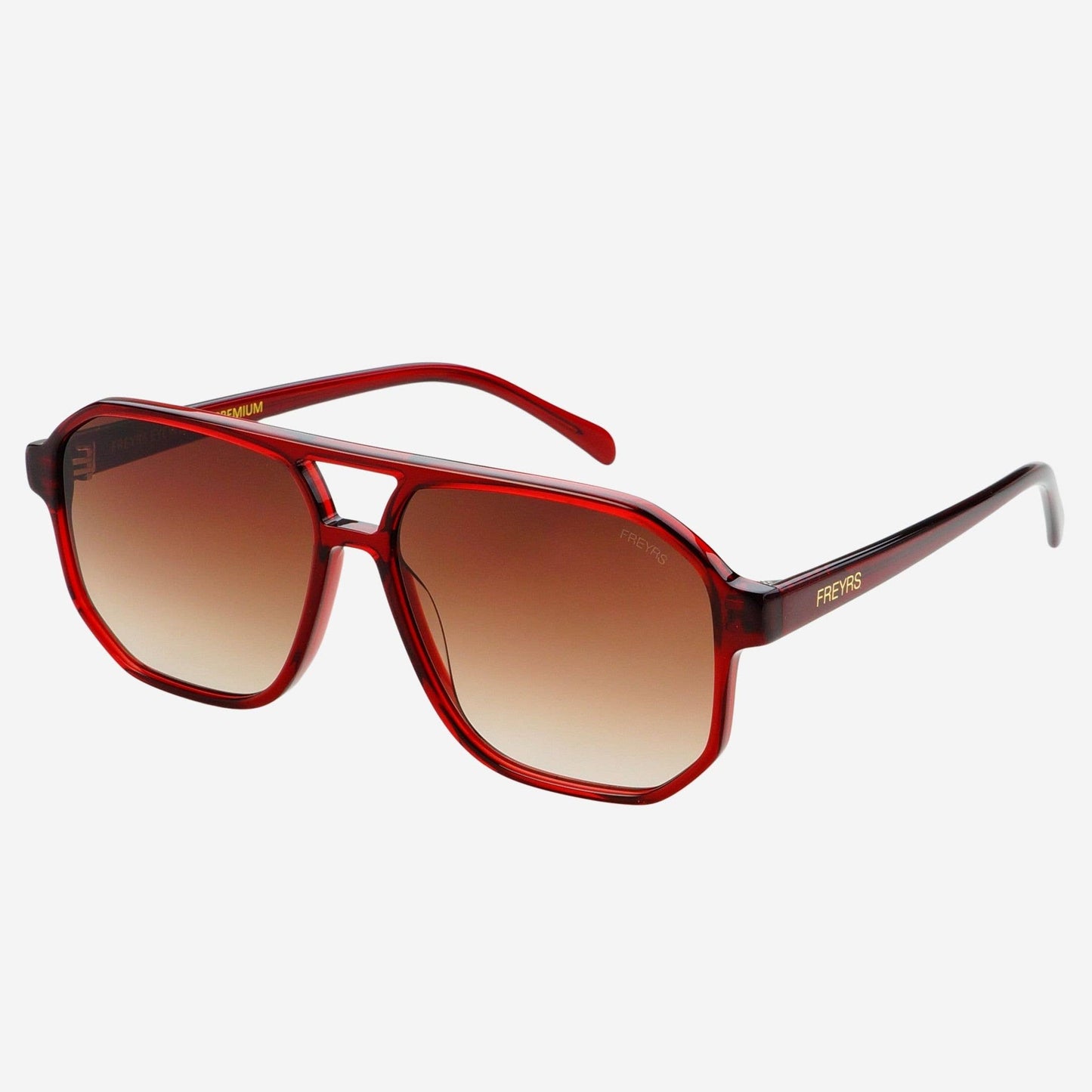 Freyrs Billie ( NEW ) Unisex Aviator Sunglasses : Dark Cherry