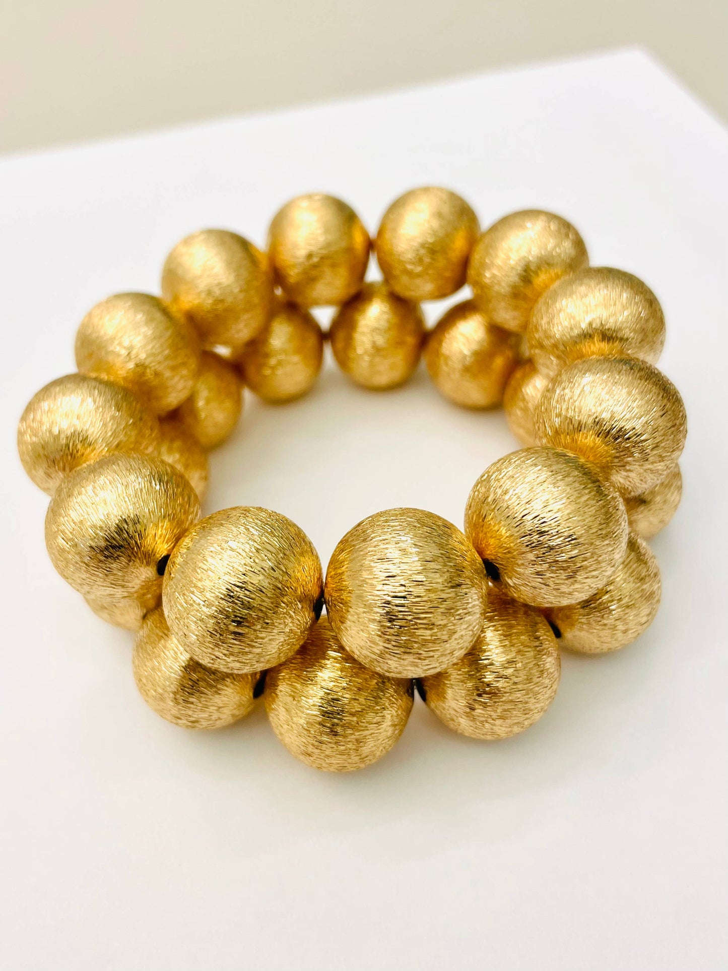 Big Ball Bracelet - Brushed Gold
