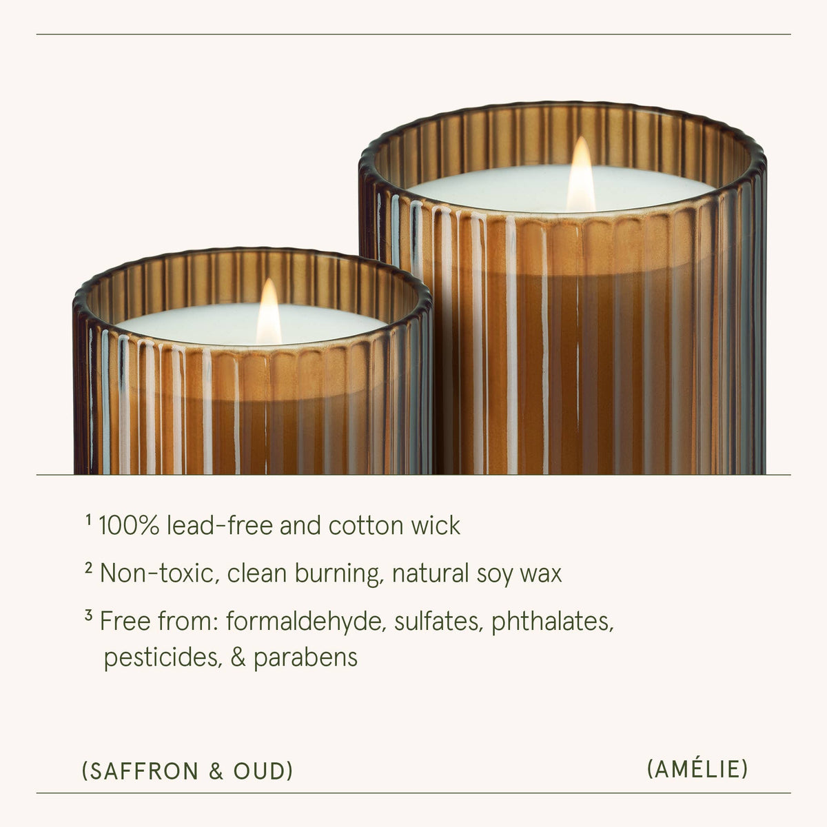 La Jolie Muse - Scented Candle - Saffron & Oud - 19oz | La Jolie Muse
