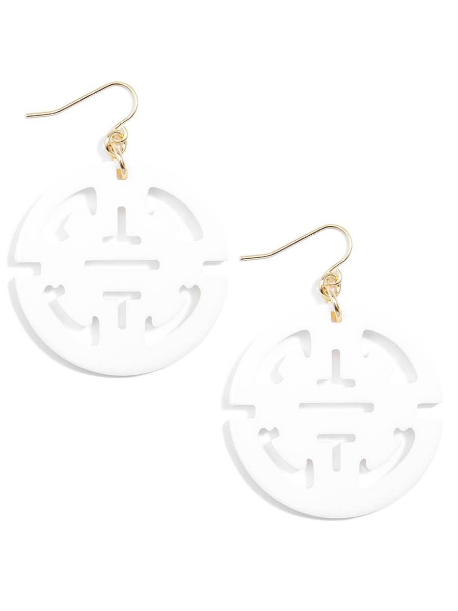 Traveling Resin Drop Earring: Green