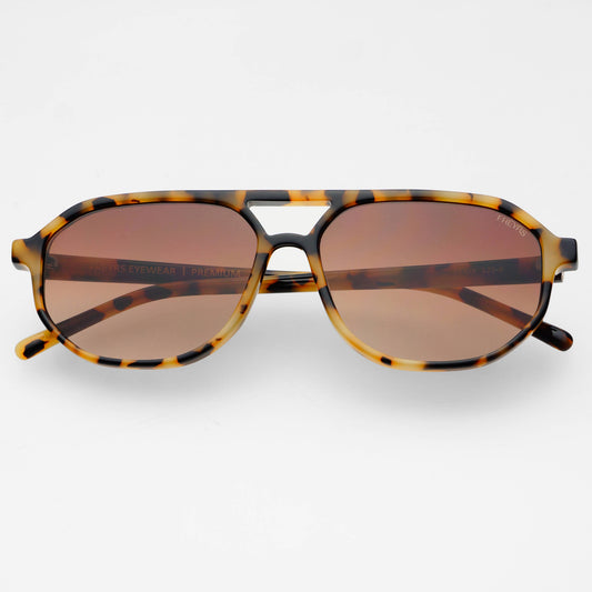 Fenix Acetate Unisex Aviator Sunglasses : Milky Tortoise