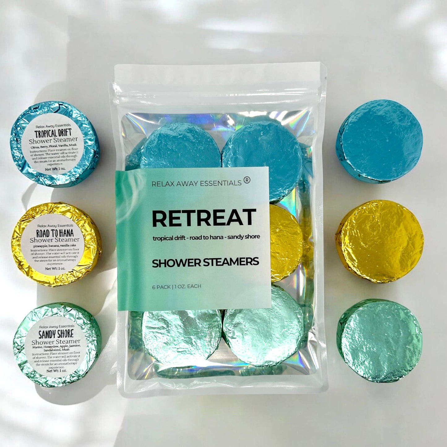 Retreat Shower Steamers 6 Pack - Made in USA