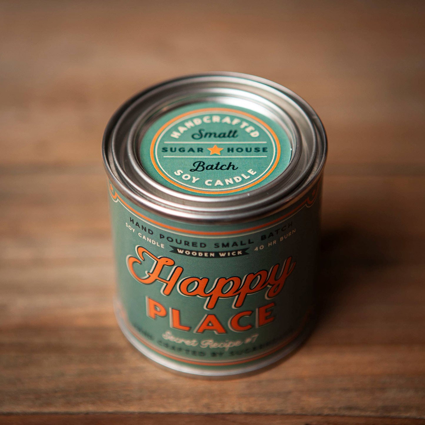 FUN-Happy Place Soy Candle with Wooden Wick