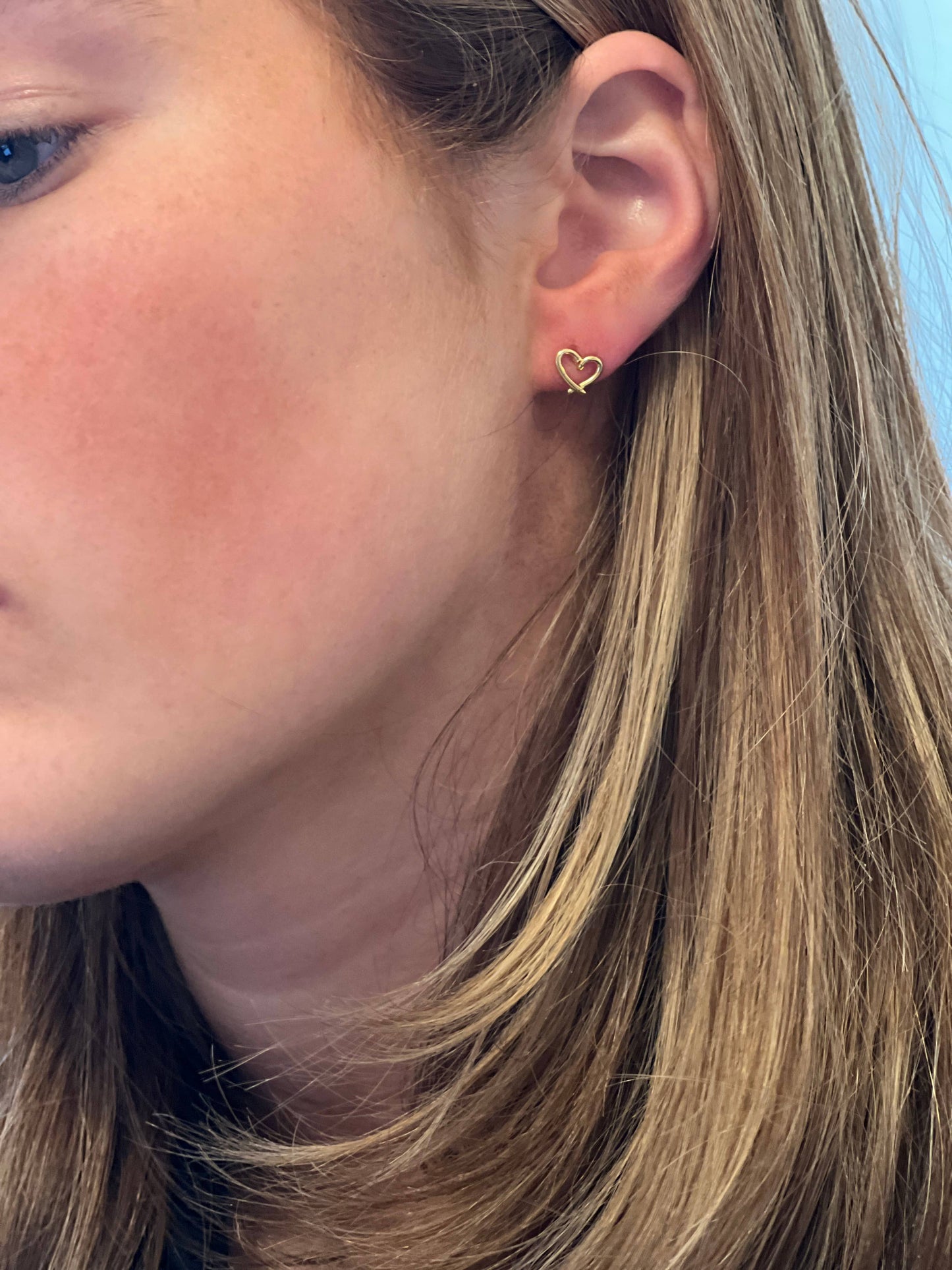 Cute Heart Earrings Hypoallergenic Unique : One Pair