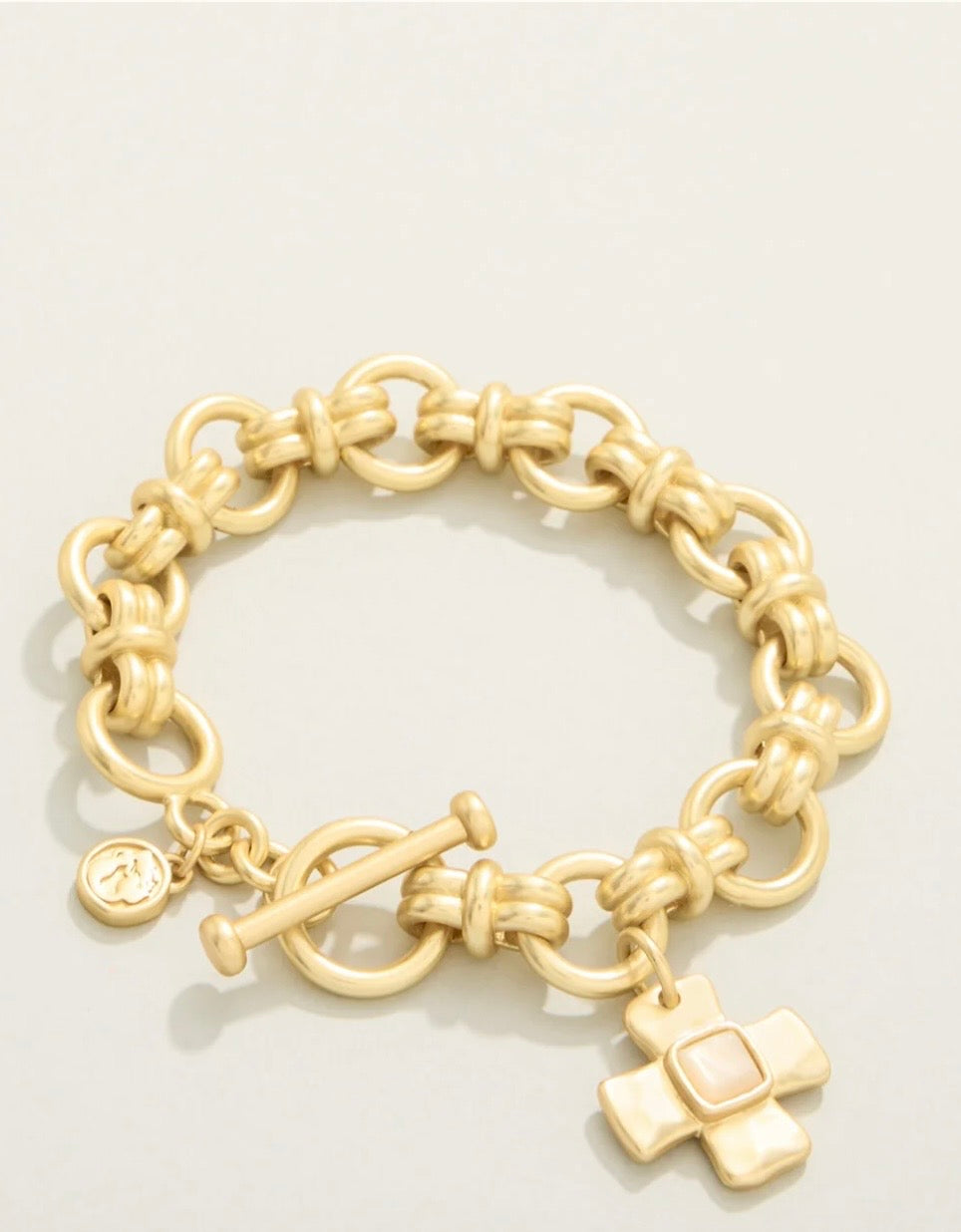 Spartina Affirmation Toggle Bracelet Mother of Pearl