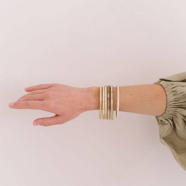 Metallic Gold Mix Bangle