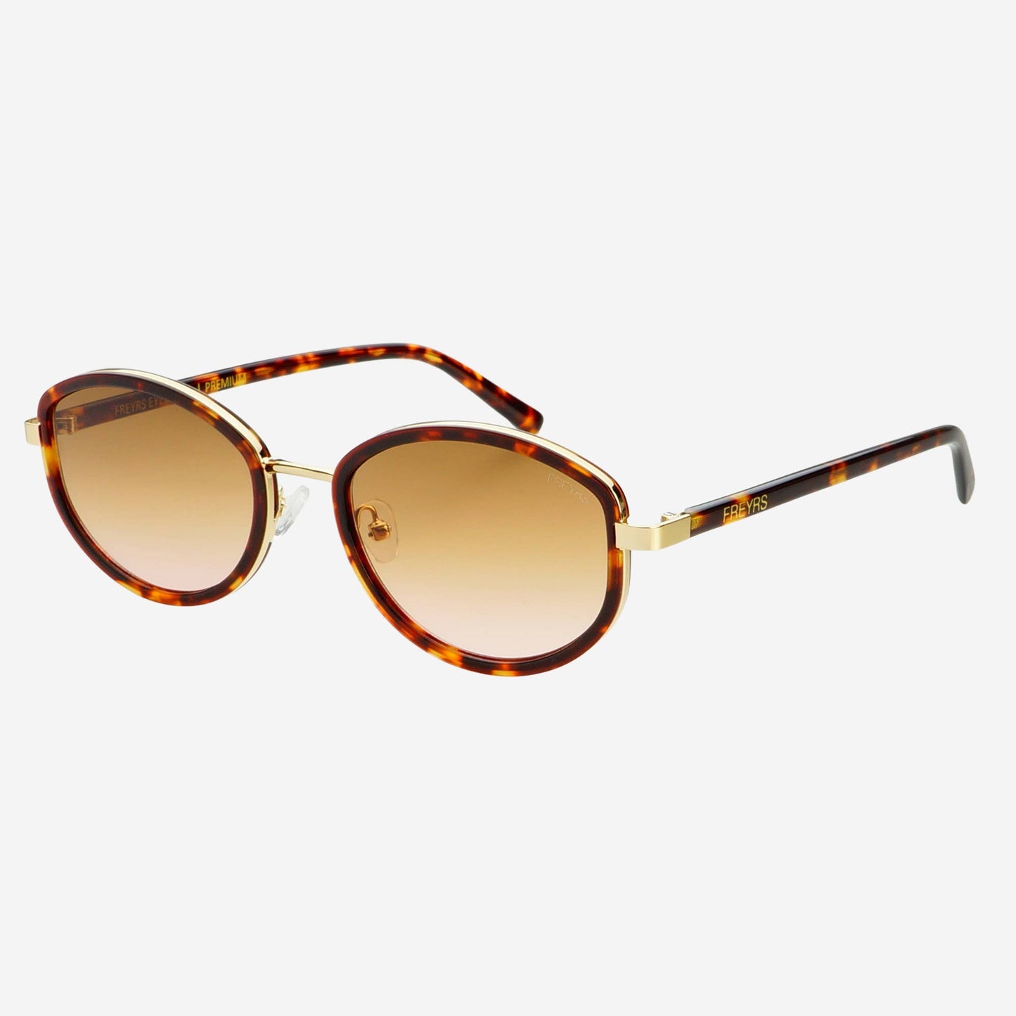 Jordan Acetate Oval Sunglasses : Amber Tortoise / Brown