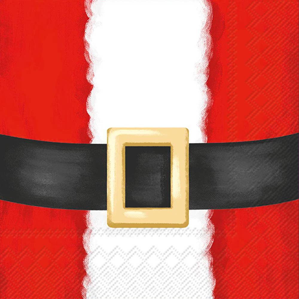 Paper Cocktail Napkins Pack of 20 Santa Suit Christmas