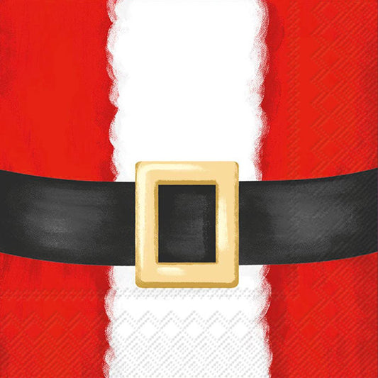 Paper Cocktail Napkins Pack of 20 Santa Suit Christmas