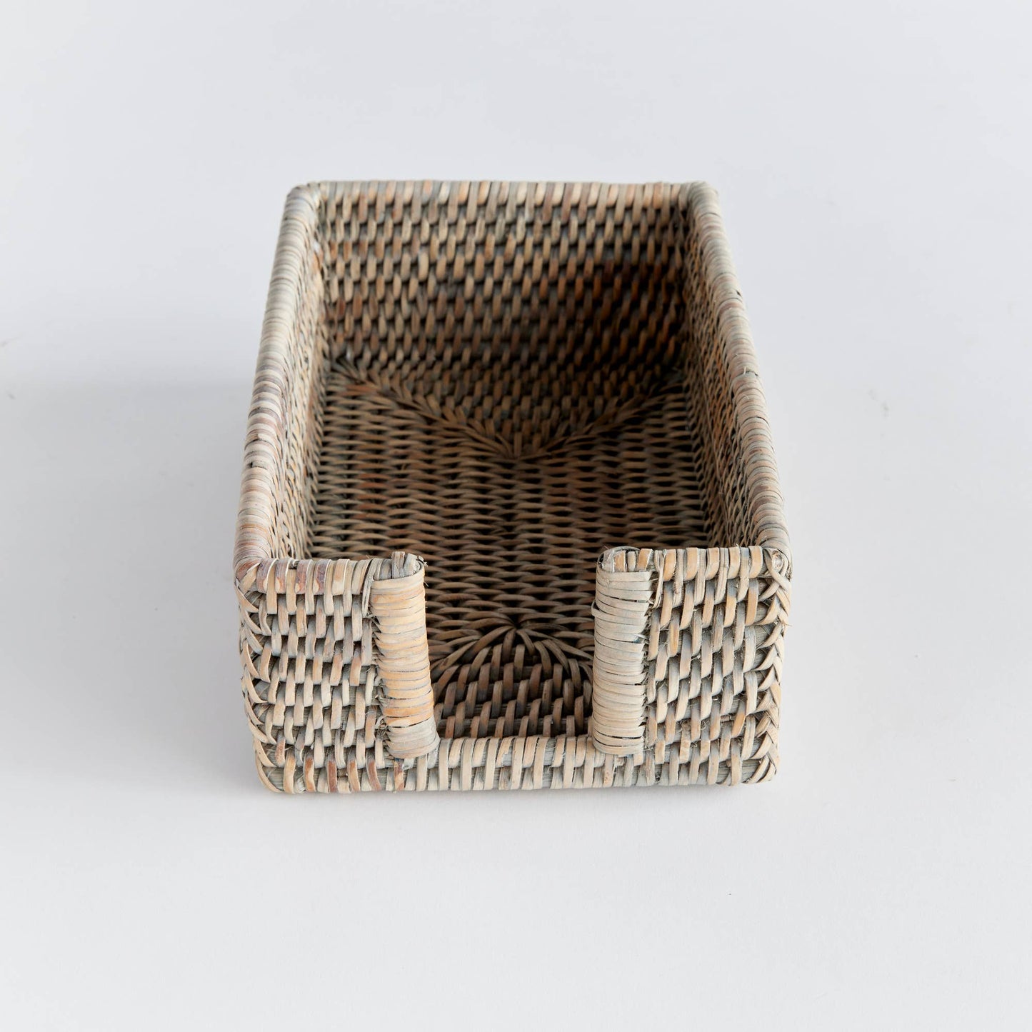 Burma Rattan Rectangular Guest Napkin Holder - Graywash