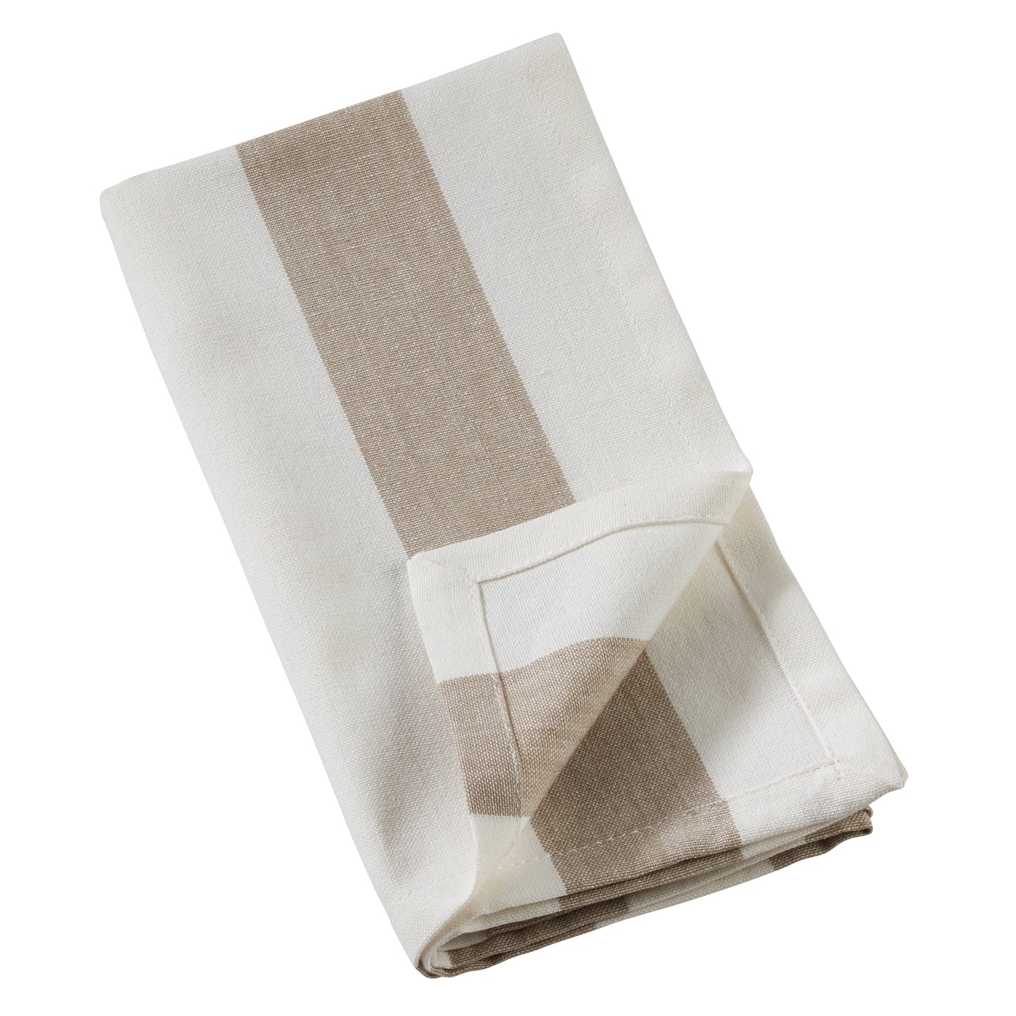 Classic Striped Napkin: Taupe / 20"