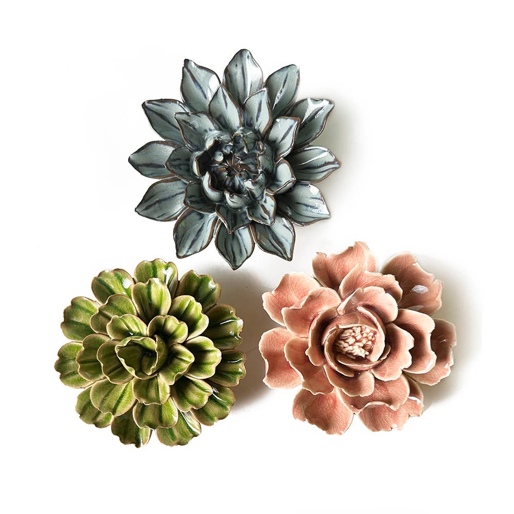 Ceramic Faux Succulents - Flower Gift Box Sets: Dawn