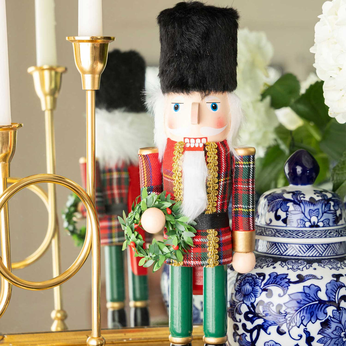 Plaid 15" Nutcracker