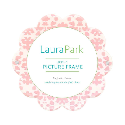 Chintz Rose Acrylic Round Picture Frame: One Size