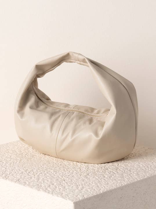 MILANO MINI HOBO, IVORY