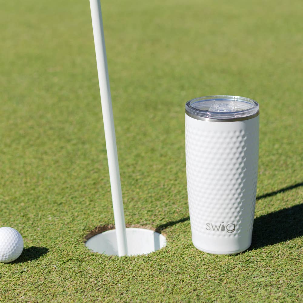Swig - White Golf Ball Tumbler (22oz)