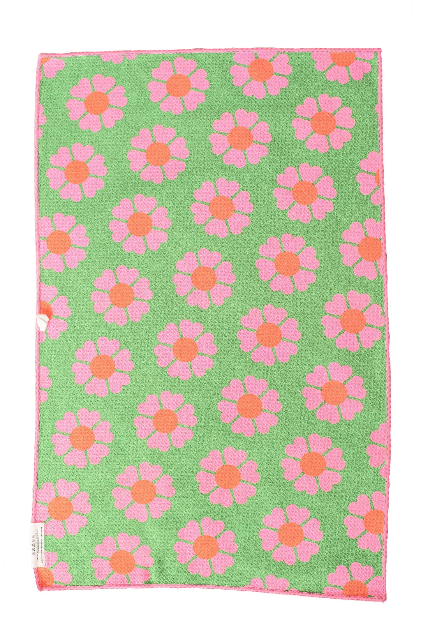 Crae Carole: Reversible Hand Towel: Pink/Green / Hand Towel
