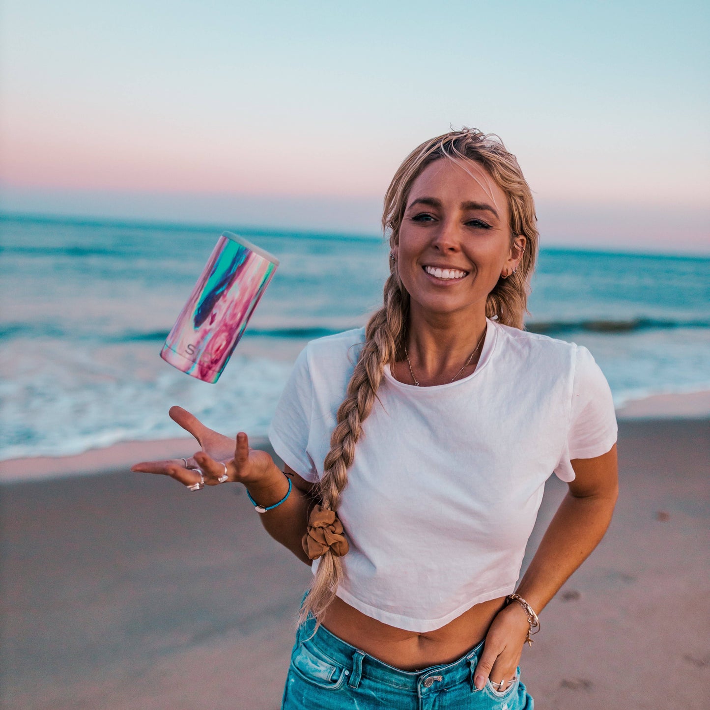 SIC Slim Can 12oz. Cooler | Cotton Candy