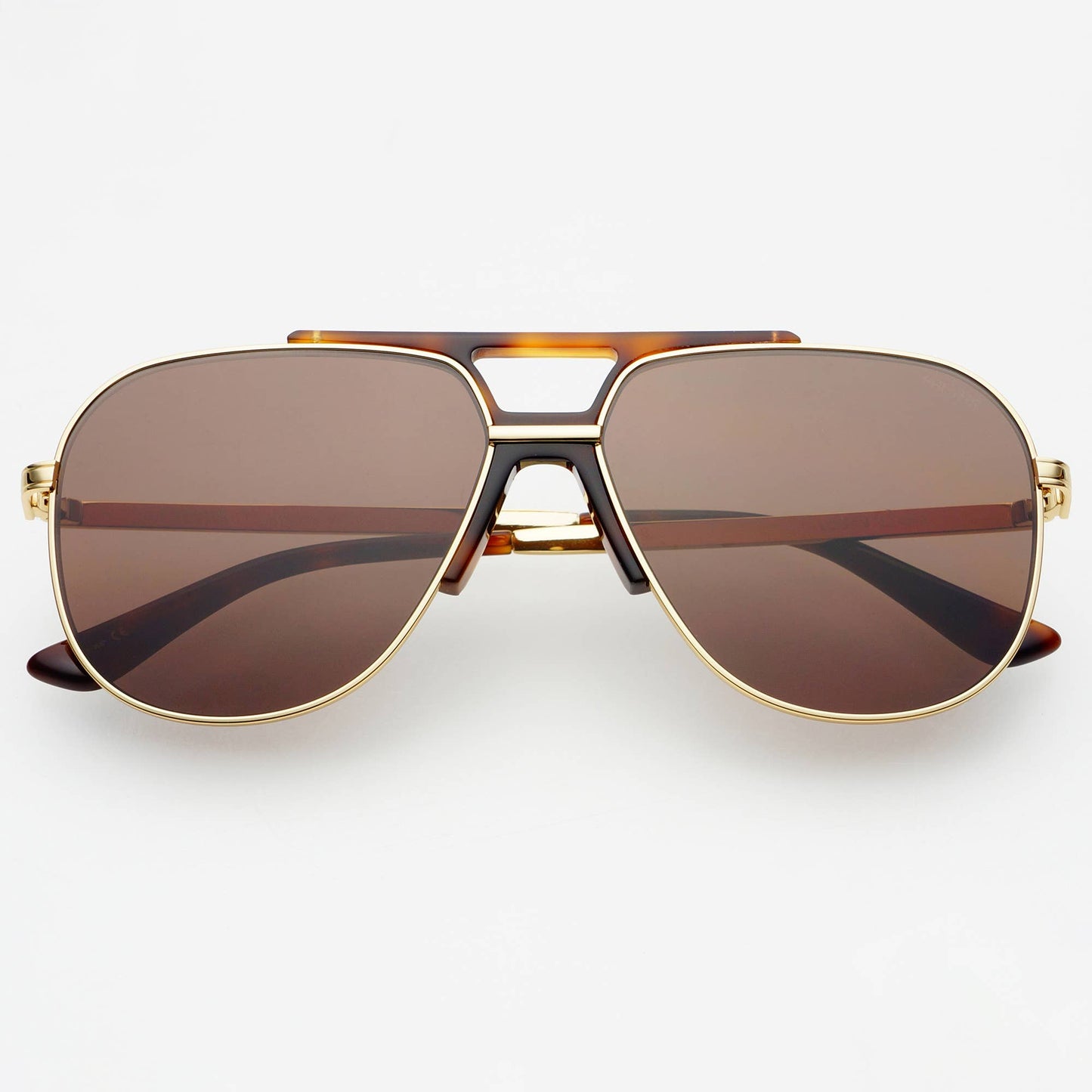Logan ( NEW ) Acetate Aviator Unisex Sunglasses : Dark Brown