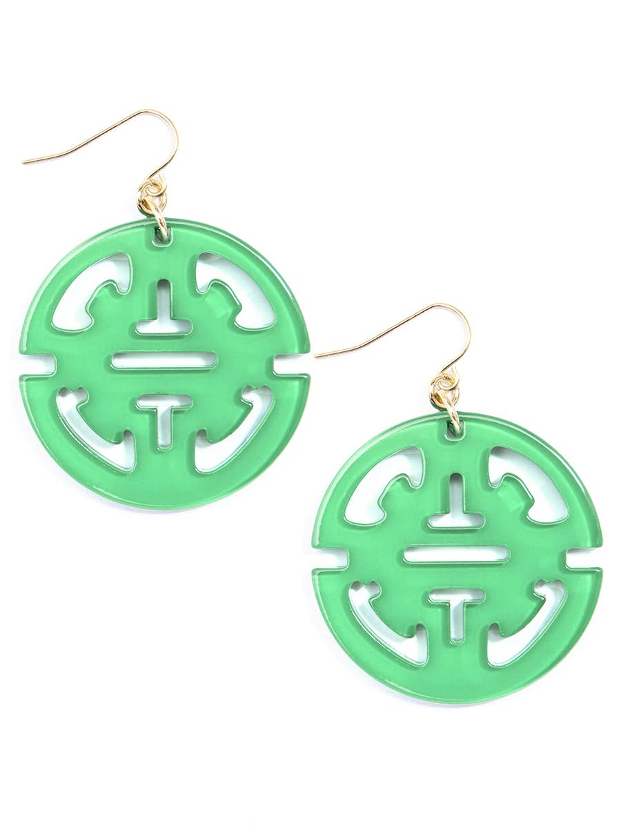 Traveling Resin Drop Earring: Black