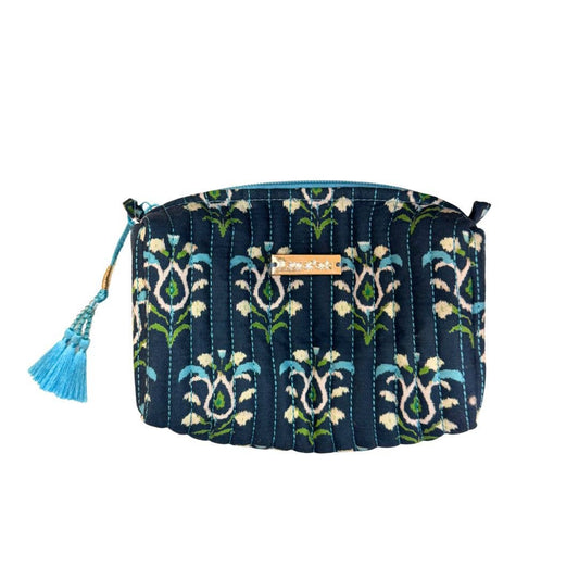 Rosemary Indigo Signature Small Cosmetic Bag: Small
