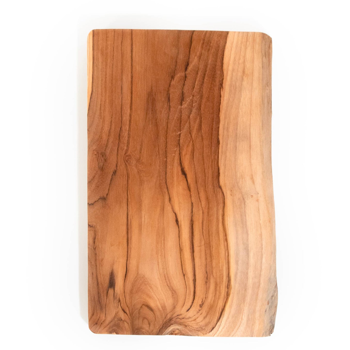 Live Edge Teak Slice Charcuterie Board: Large