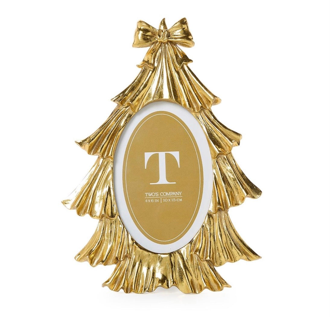 Golden Tree With Bow 4 x6 Photo Frame