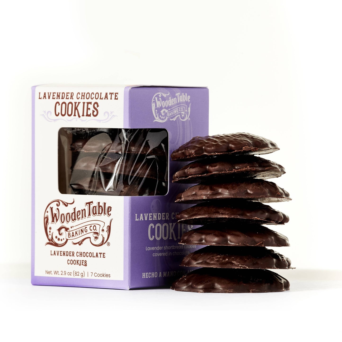 Lavender Chocolate Tea Cookies (No Gluten) 7-pack