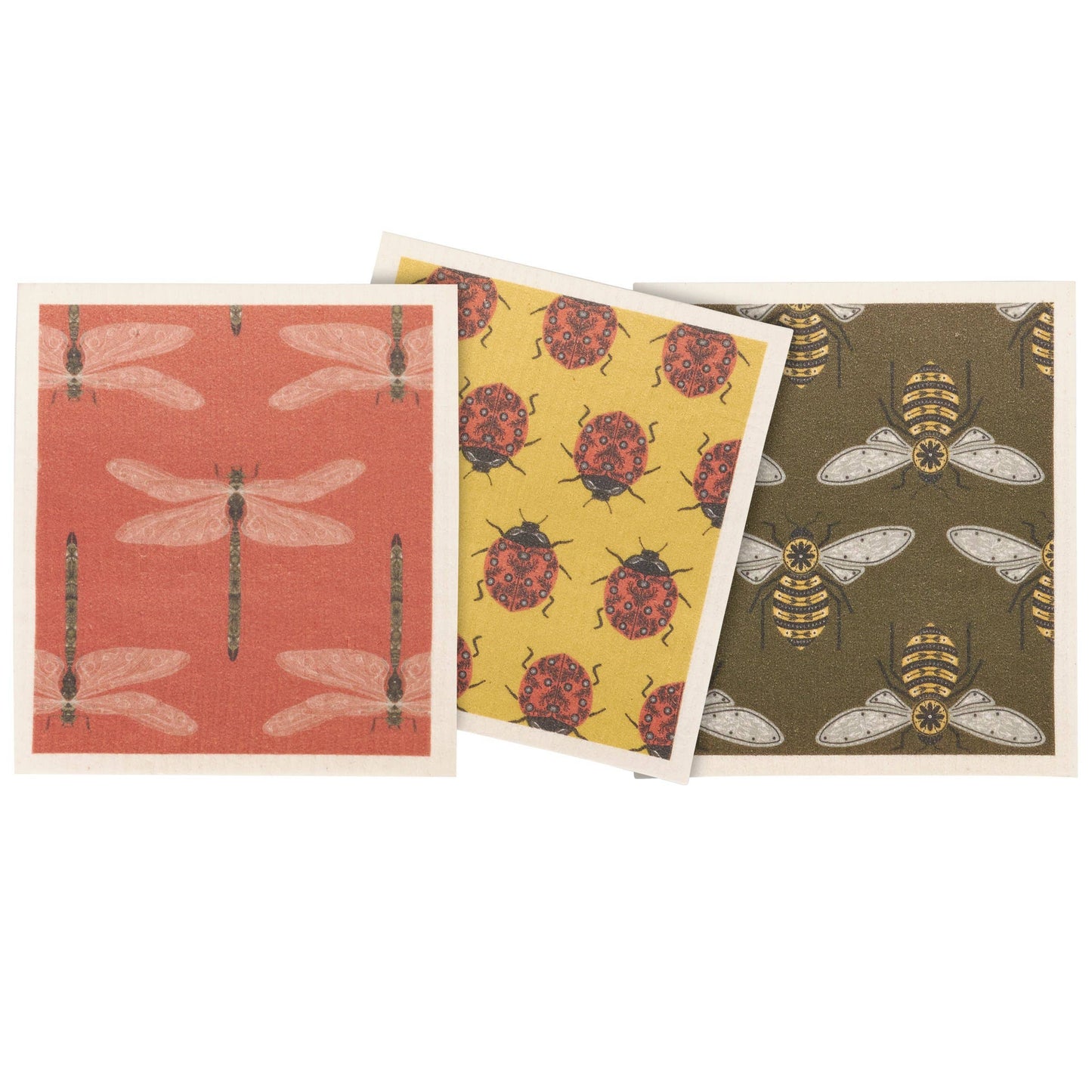 Garden Bug Swedish Dishcloth Set