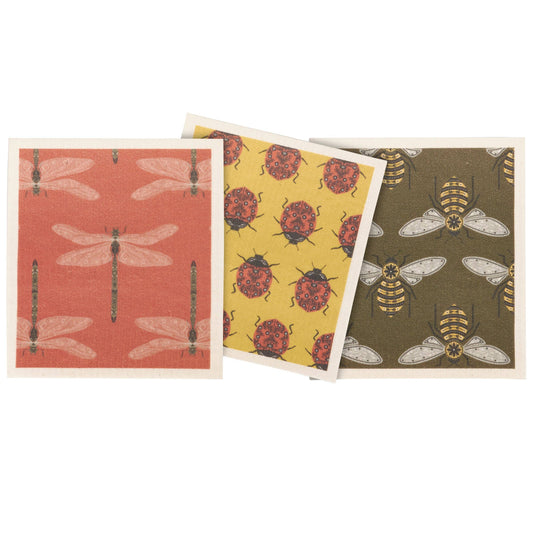 Garden Bug Swedish Dishcloth Set