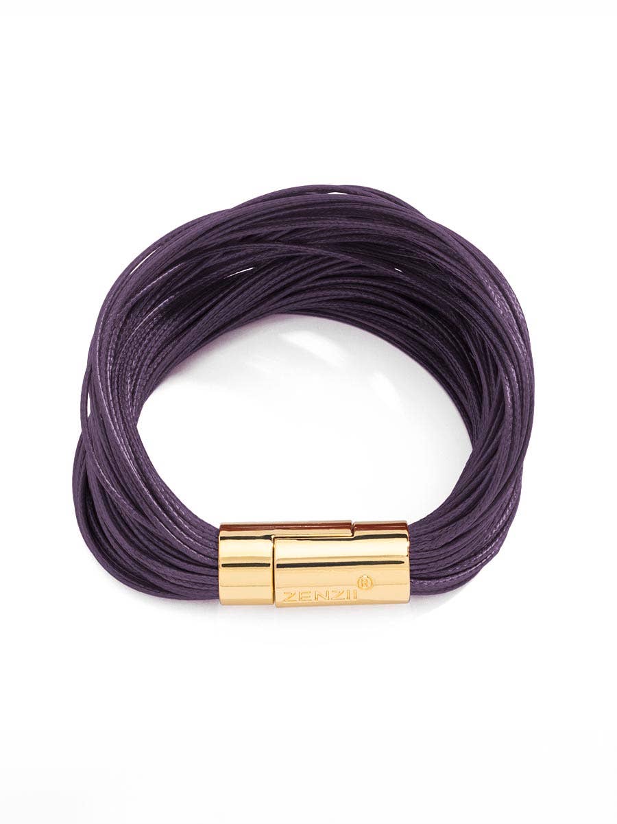 Layered Leather Rope Bracelet: BLK[D]