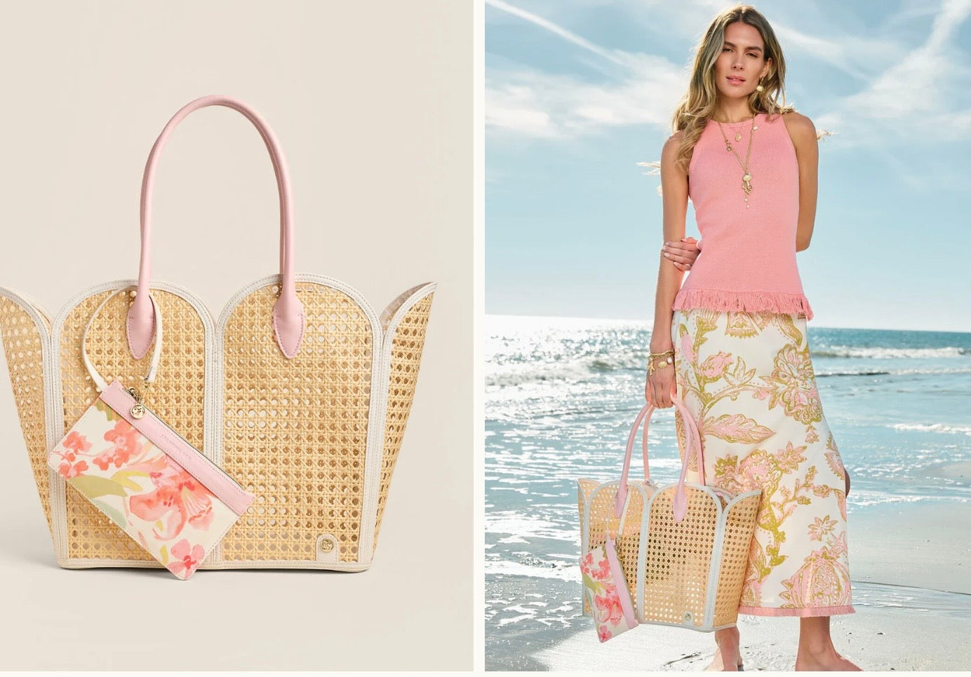 Spartina Splash Cane Beach Tote Castillo Tropical