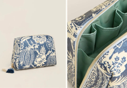 Spartina Large Cosmetic Pouch Flagler Blue